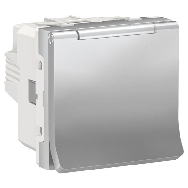 Розетка Schneider Electric NU303730TA (винтовой зажим) 16А (алюминий)