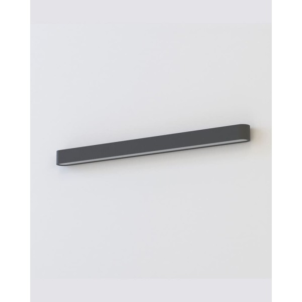 Бра, настенный светильник Nowodvorski 7534 Soft LED T8LED 1x16W 3000K 2300Lm IP20 графитовый