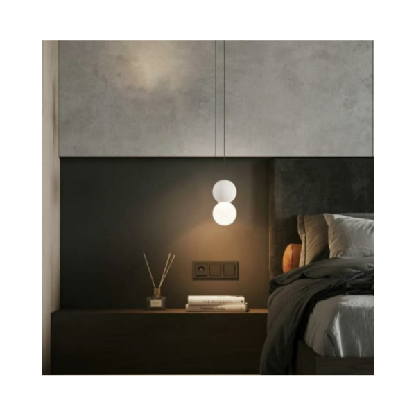 Підвісний світильник, люстра Kloodi DECO_PE-SONYA80 3W 3K WH SONYA80 LED 1x3W 3000К 120Lm IP20 білий - фото №1