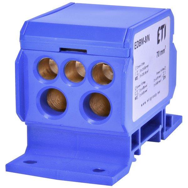 Распределительный блок ETI 001102426 EDBM-8/N (192А 1x4-70; 2x4-35; 3x2.5-25)