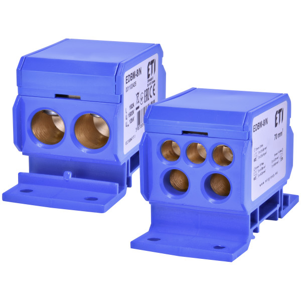 Распределительный блок ETI 001102426 EDBM-8/N (192А 1x4-70; 2x4-35; 3x2.5-25) - фото №1