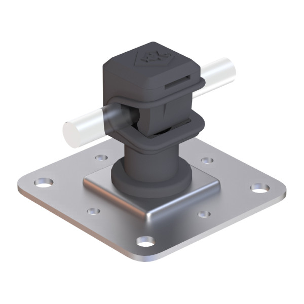 Тримач на підставці Leo Lightman Сlip StZn/Pa сірий (318061)