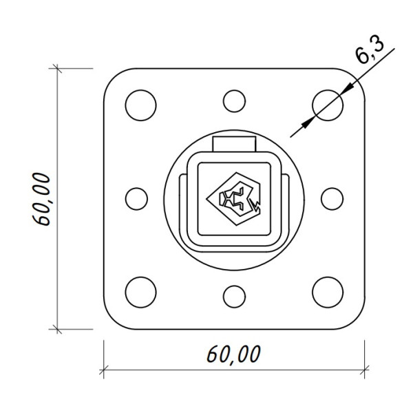 Тримач на підставці Leo Lightman Сlip StZn/Pa сірий (318061) - фото №3