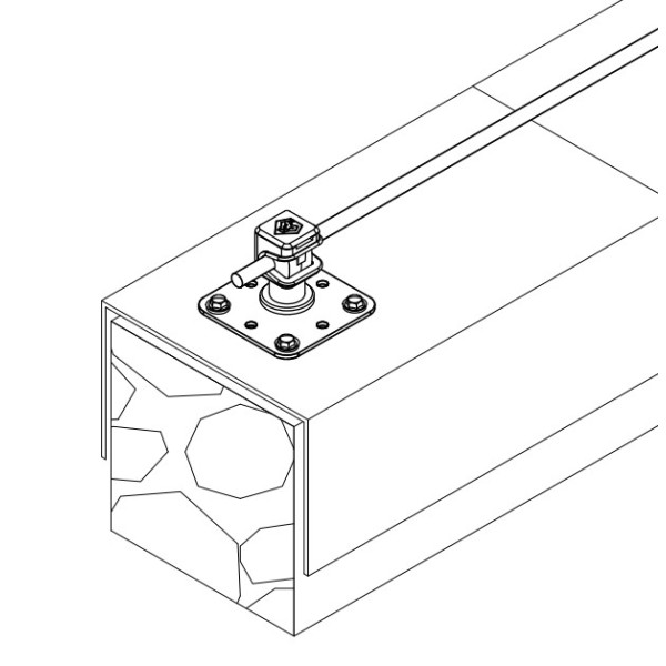 Тримач на підставці Leo Lightman Сlip StZn/Pa сірий (318061) - фото №4