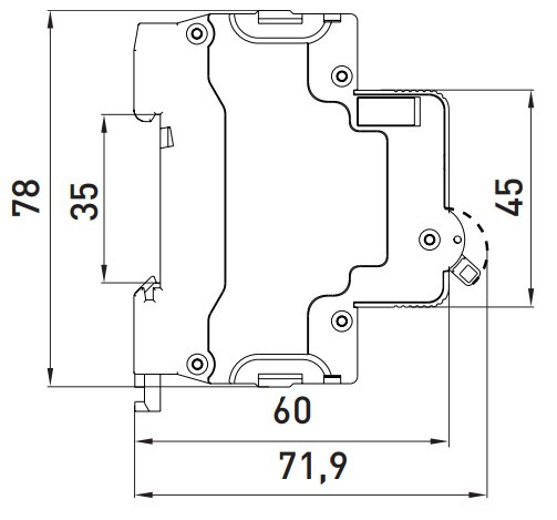 Модульный автоматический выключатель E.Next e.mcb.stand.60.1.C20 1р 20А C (s002109) - фото №6