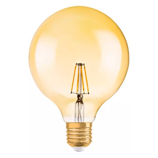 Світлодіодна лампа Osram 1906 LED Glode G125 6,5W/825 230V FIL Gold E27 4х1 (4058075809406)