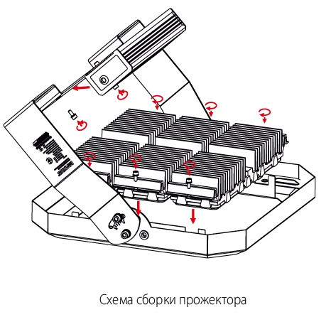 Прожектор модульний Combee Flood 300Вт 5000К, Maxus - фото №1