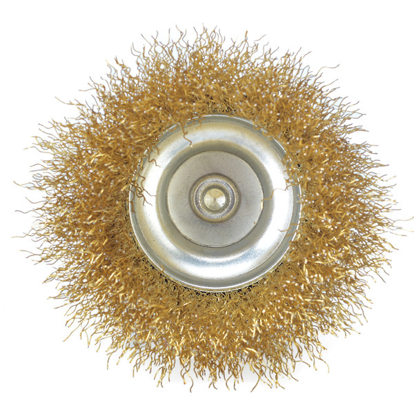 Щітка чашка Tolsen (77550) 75х6.4мм з гофрованого латунованого дроту 0.3мм - фото №2