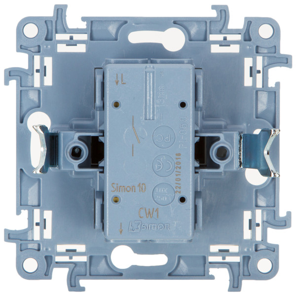 Вимикач одноклавішний Simon 10 білий - фото №1