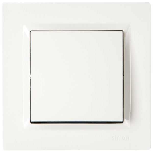 Вимикач одноклавішний Simon 10 білий - фото №2