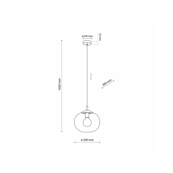 Подвесной светильник, люстра TK Lighting 4837 Vibe E27 1x15W IP20 Черный - фото №2