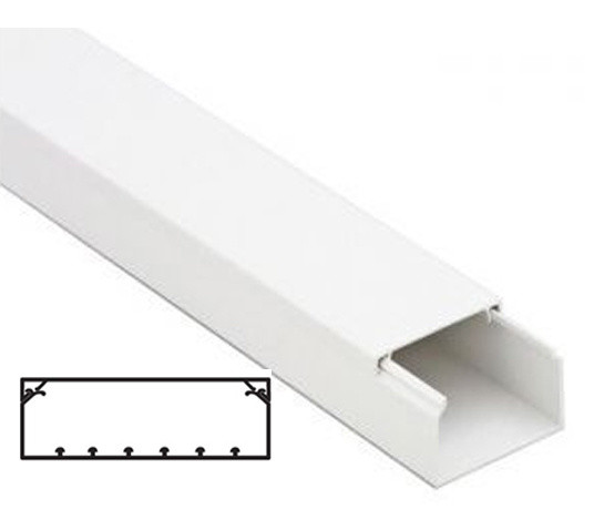 Короб із напрямними In-Liner, 200x80, довжина 2м, колір білий, DKC