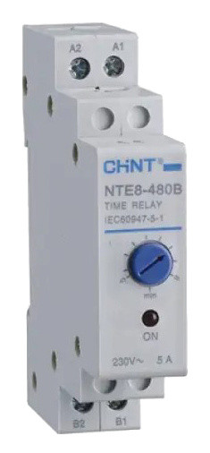 Реле затримки часу Chint NTE8-B AC 230В 1NO 48с-480с на увімкнення (258480)