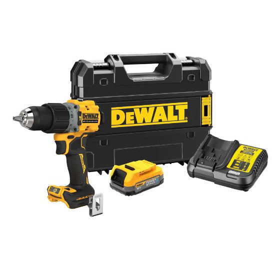 Ударная дрель-шуруповерт бесщеточная DeWALT DCD805E1T XR Li-Ion 18В 1,7Ач 90Нм патрон 13мм - фото №3