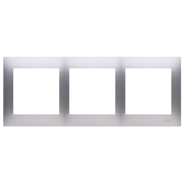 Потрійна рамка Simon Simon 54 Premium DR3/43 (срібло) - фото №1
