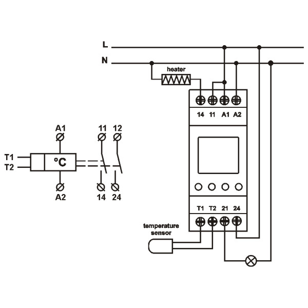 Температурне реле Promfactor FRT12 24-240В AC/DC - фото №1