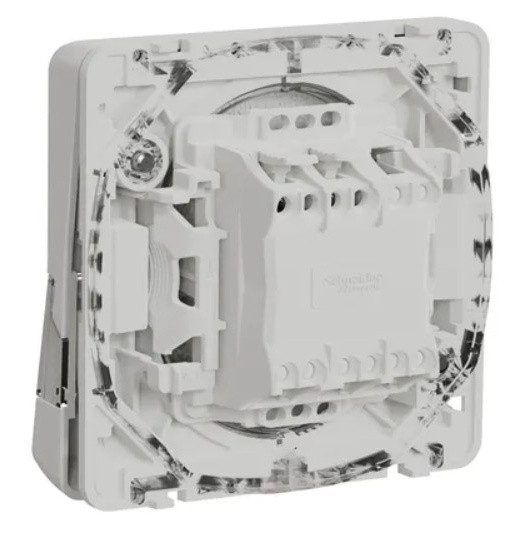 Кнопковий вимикач Schneider Electric MUR39129 із полем для напису IP55 (білий) - фото №1