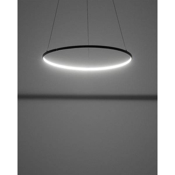 Люстра Nowodvorski 10812 Circolo LED M 1x21W 3000K 660Lm IP20 чорна - фото №1