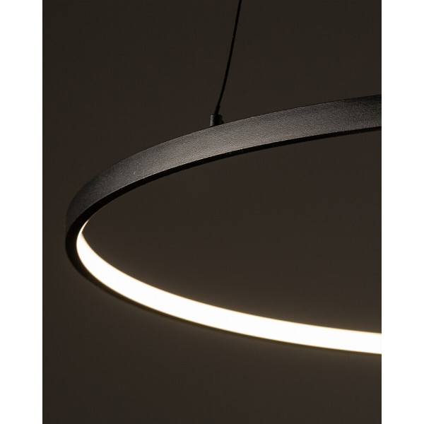 Люстра Nowodvorski 10812 Circolo LED M 1x21W 3000K 660Lm IP20 чорна - фото №2