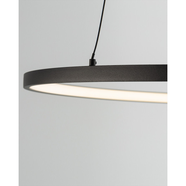 Люстра Nowodvorski 10812 Circolo LED M 1x21W 3000K 660Lm IP20 чорна - фото №3
