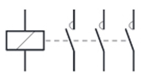 Контактор 40A ESC340 (3НВ, 230В) 3м Hager - фото №1