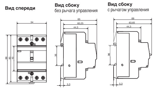 Контактор 63A ESC463 (4НО, 230В) 3м Hager - фото №4