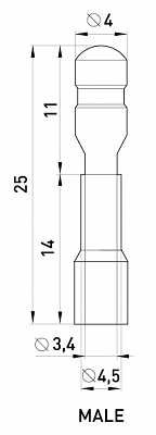 Ізольований наконечник E.Next e.terminal.stand.mpd5.5.195.yellow (s4040002) - фото №1
