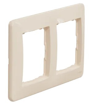 Рамка 2-постова Schneider Electric Sedna Design бежева SDD312802 - фото №1