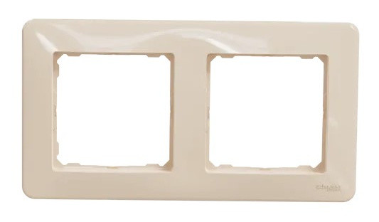 Рамка 2-постова Schneider Electric Sedna Design бежева SDD312802 - фото №4