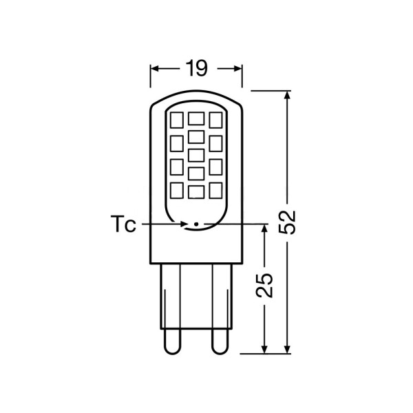 Світлодіодна лампочка Osram 4058075432390 LED PIN40 G9 1x3.8W 2700K 470Lm IP20 - фото №2
