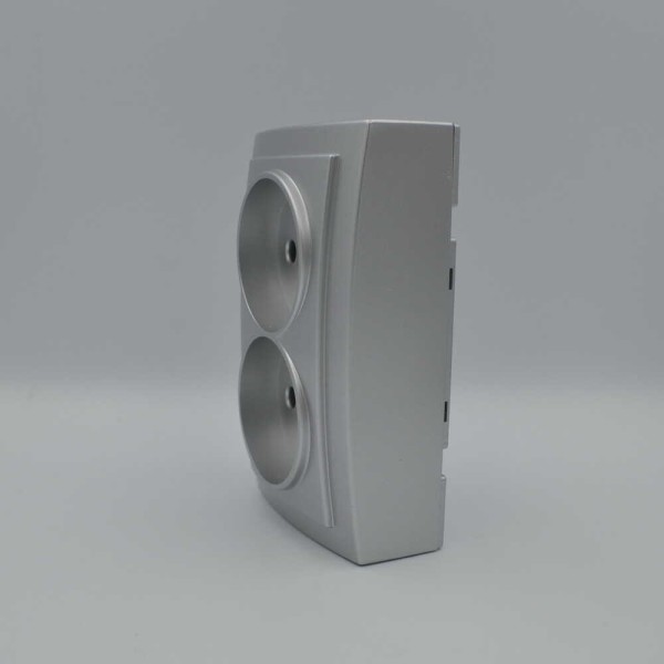 Розетка Nilson Themis срібло 2-на без заземлення ( 26131024 ) - фото №4