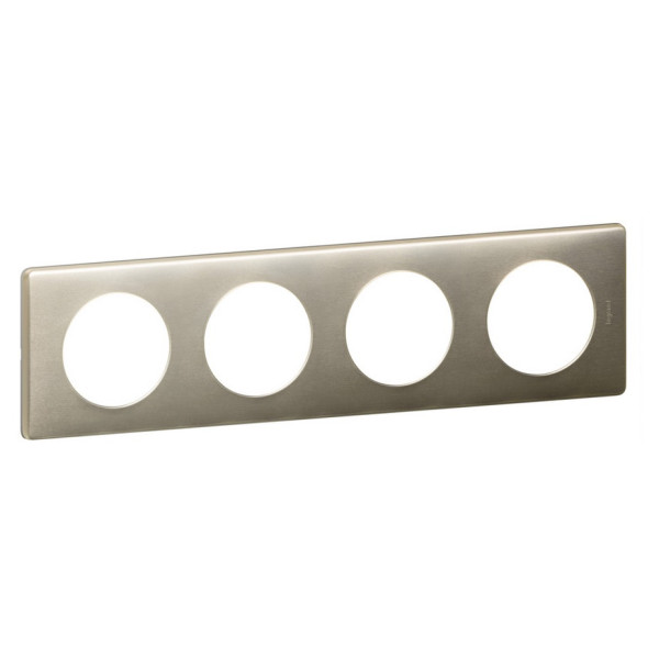 Рамка четырехместная Legrand Celiane титан