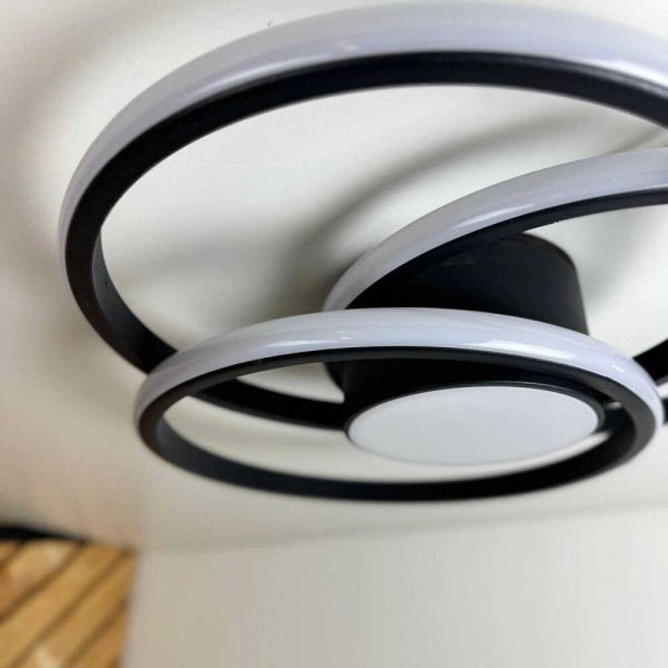 Світильник LED smart FORSAGE+пульт круг 100W 3000-5000K IP20 чорний ( 220765 ) - фото №3