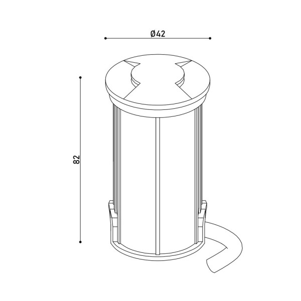 Вуличний світильник Kloodi KDGL-SIDE2 42 2x1W 3K LED IP67 сріблястий - фото №2