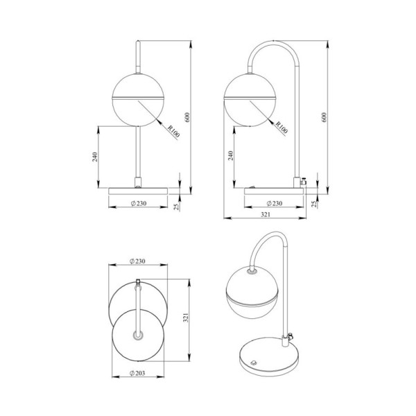 Настільна лампа Pikart 32426-1 Kilinski E27 1x60W IP20 біла - фото №1