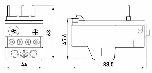 Теплове реле E.Next e.industrial.ukh.22.1 22А 0,63-1А (i0110027) - фото №5