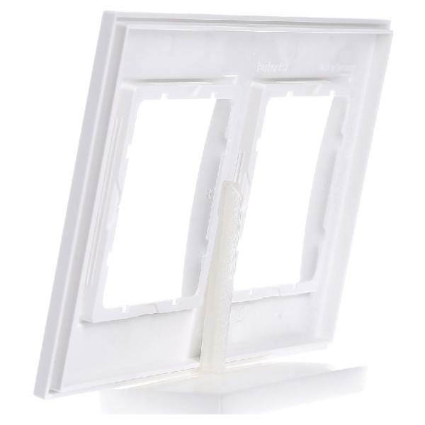 Рамка 2-местная полярная белизна Berker B.7 - фото №3