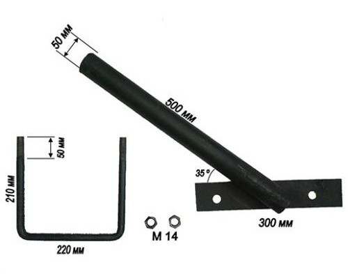 Кронштейн для уличного освещения Билмакс Б00014870 КС-35 (5) - фото №1