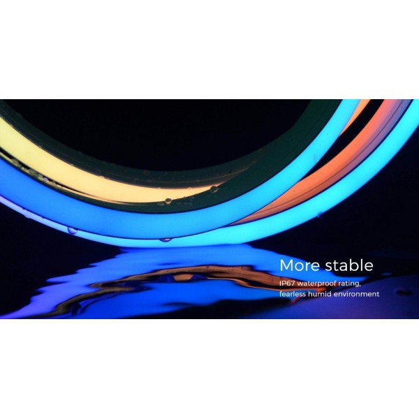 Гнучкий неон COLORS 24V IP67 9,6W 520Lm 4000K 5м (NMS1217-Plus-NW) - фото №3