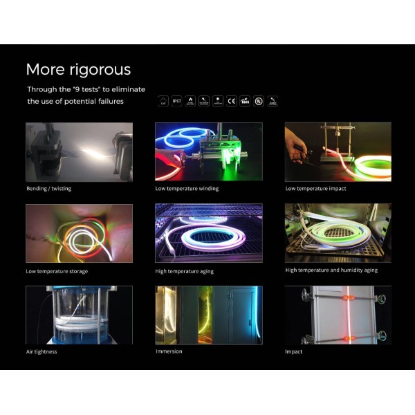 Гнучкий неон COLORS 24V IP67 9,6W 520Lm 4000K 5м (NMS1217-Plus-NW) - фото №6