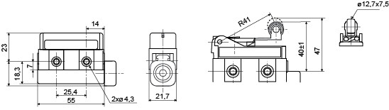 Конечный мини-выключатель Аско-Укрем D4MC-2020 (A0050040017) - фото №2