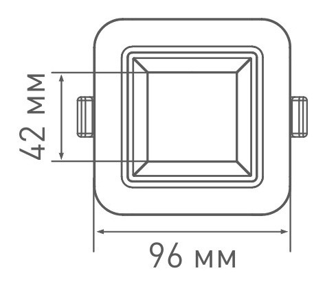 Квадратний світильник Maxus SDL 3-step 9Вт 3000/4100K (1-MAX-01-3-SDL-09-S) - фото №5
