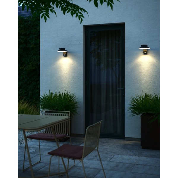 Вуличний світильник на сонячній батареї Nordlux 2418071003 Justina LED 1x5W 3000K 400Lm IP44 чорний - фото №2