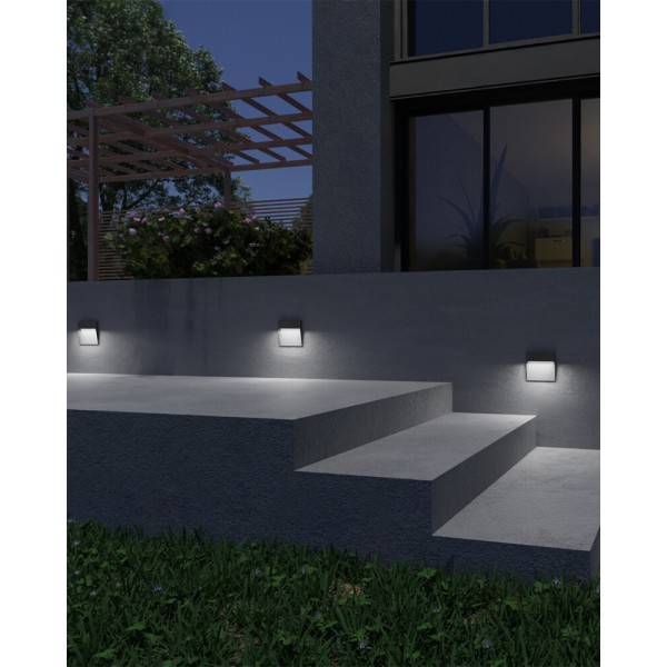 Светильник для подсветки лестницы/коридора Kanlux 33750 Duli LED 1x4W 4000K 100Lm IP54 антрацит - фото №2