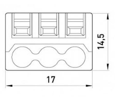 Клеммник E.Next e.lc.pro.pl.3 с нажимным рычагом - фото №1
