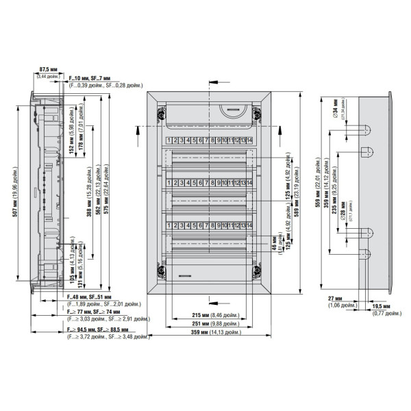 Щит Eaton Moeller KLV-36UPS-F - фото №6