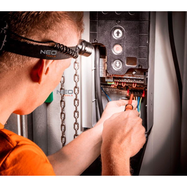 Фонарик на голову Neo Tools 99-201 250Лм CREE XPE батарейки 3xAAA с зуммированием - фото №4