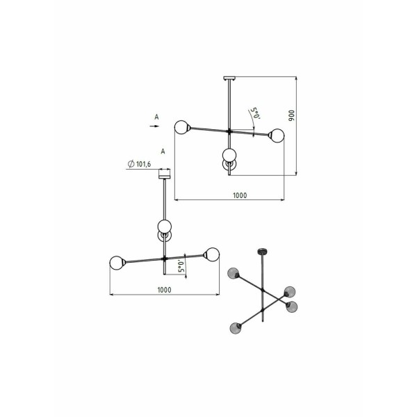 Люстра Pikart 23714-1 - фото №1