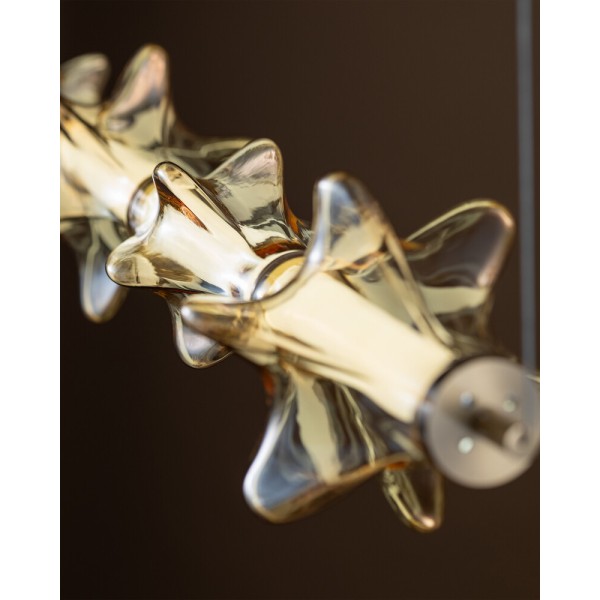 Подвесной светильник, люстра TK Lighting 18216 Elva LED 1x30W 3000K 3642Lm IP20 латунный - фото №4