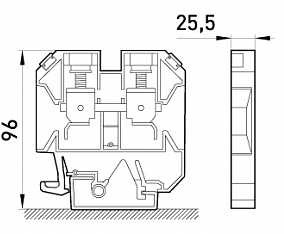 Наборная клеммная колодка E.Next e.tc.din.pro.95 на DIN-рейку (p049009) - фото №1